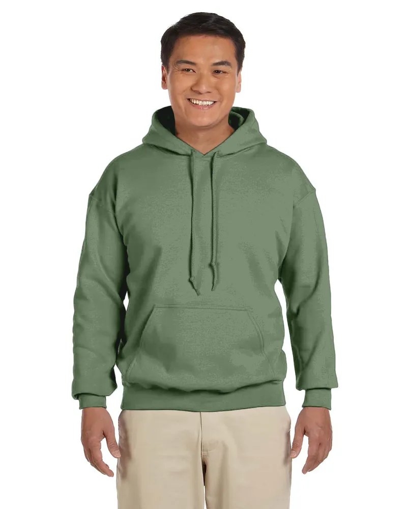 Gildan Adult Heavy Blend 50/50 Hood G185 in Military Green