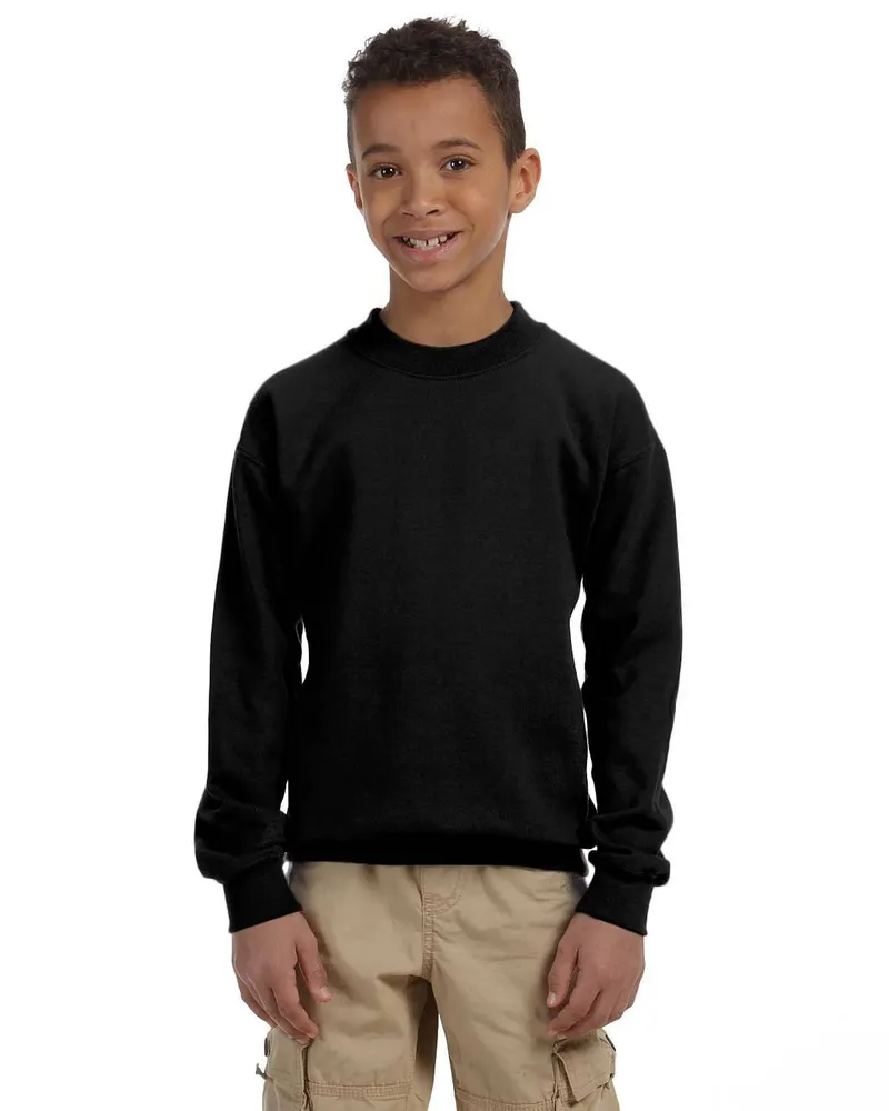 Gildan Youth Sweatshirt G180B in Black