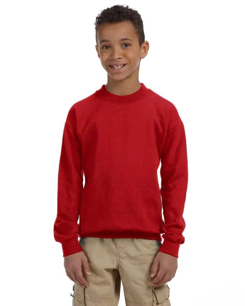 Gildan Youth Sweatshirt G180B in Red