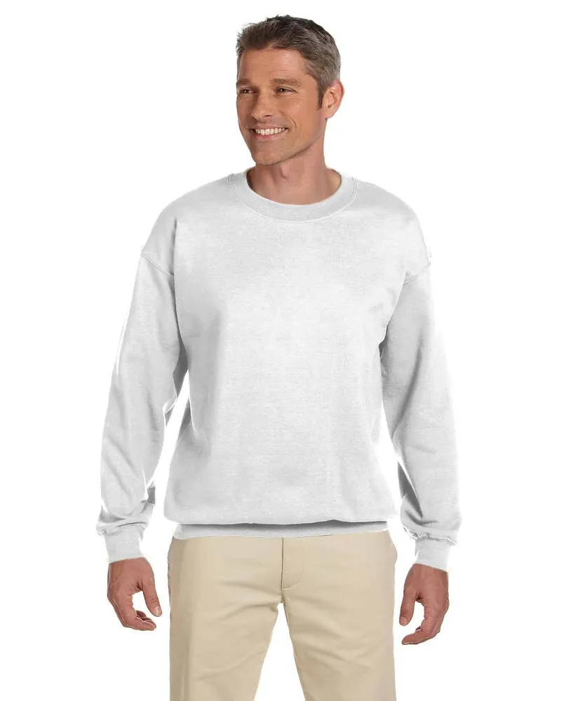 Gildan Adult Heavy Blend 50/50 Fleece Crew G180 in White