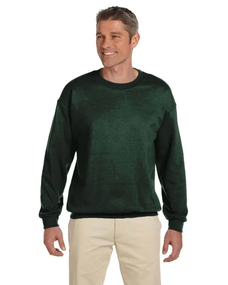 Gildan Adult Heavy Blend 50/50 Fleece Crew G180 in Forest Green
