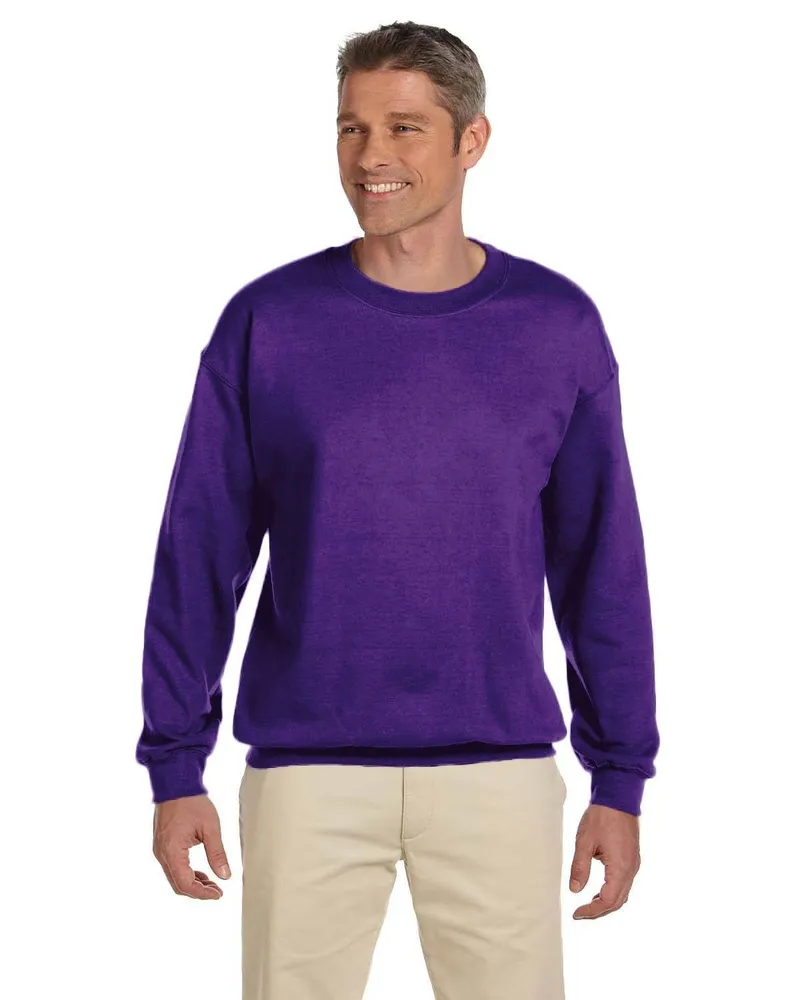 Gildan Adult Heavy Blend 50/50 Fleece Crew G180 in Purple