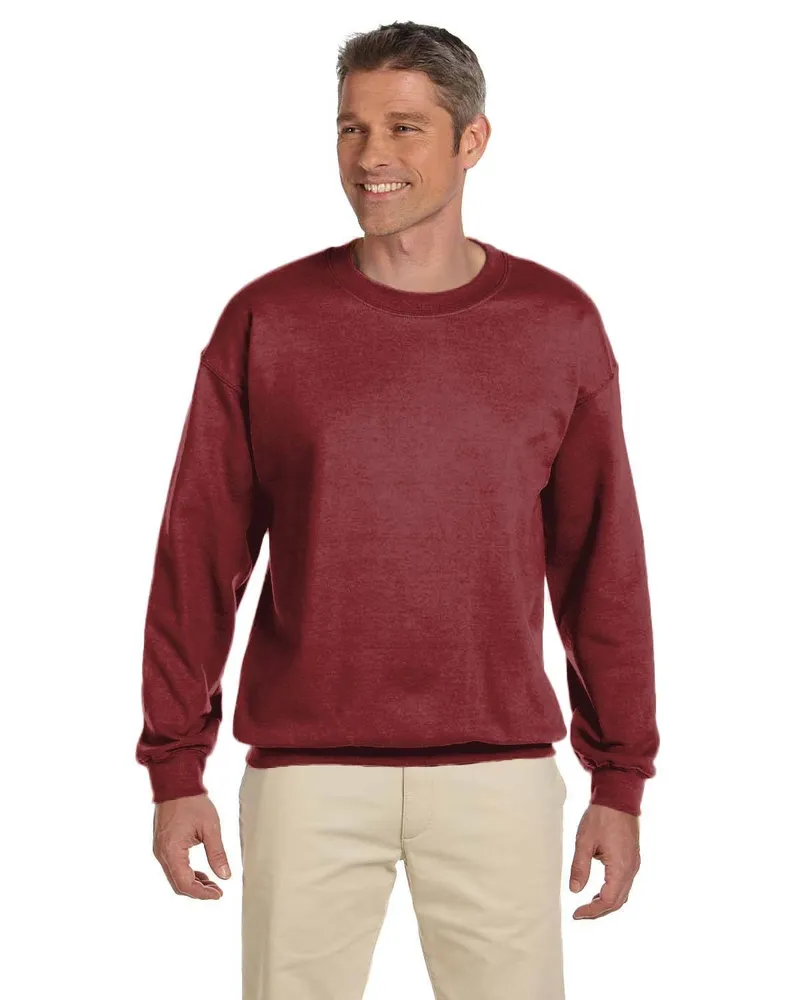 Gildan Adult Heavy Blend 50/50 Fleece Crew G180 in Maroon