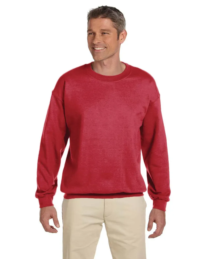 Gildan Adult Heavy Blend 50/50 Fleece Crew G180 in Cardinal Red