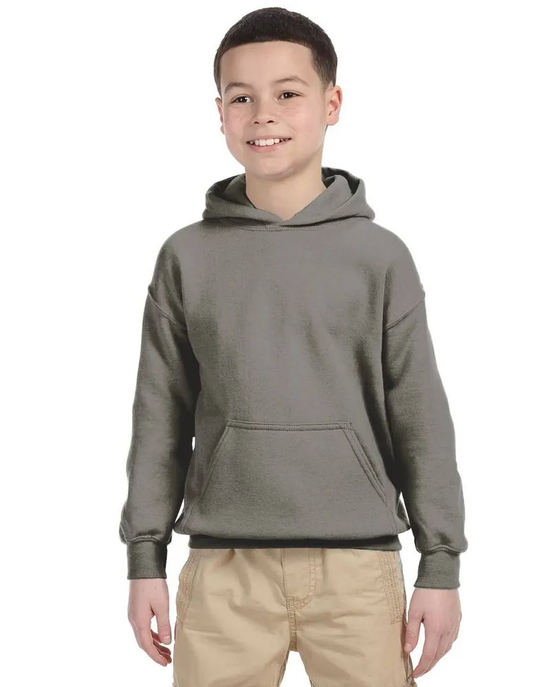 Gildan Youth Hoodie G185B in Charcoal