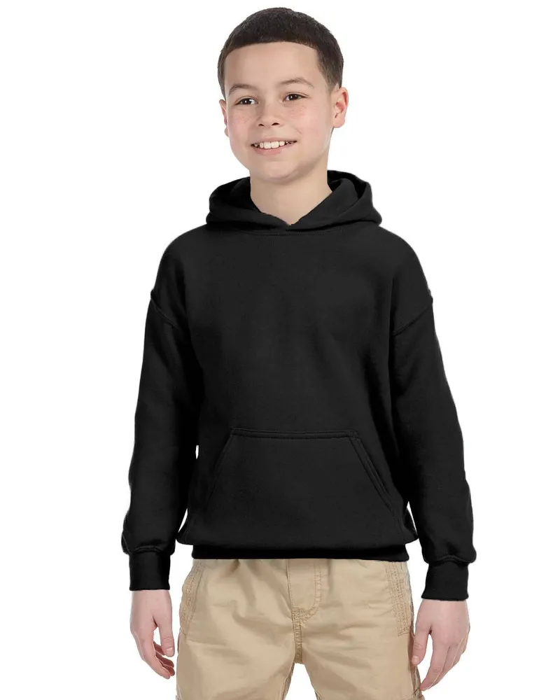 Gildan Youth Hoodie G185B in Black