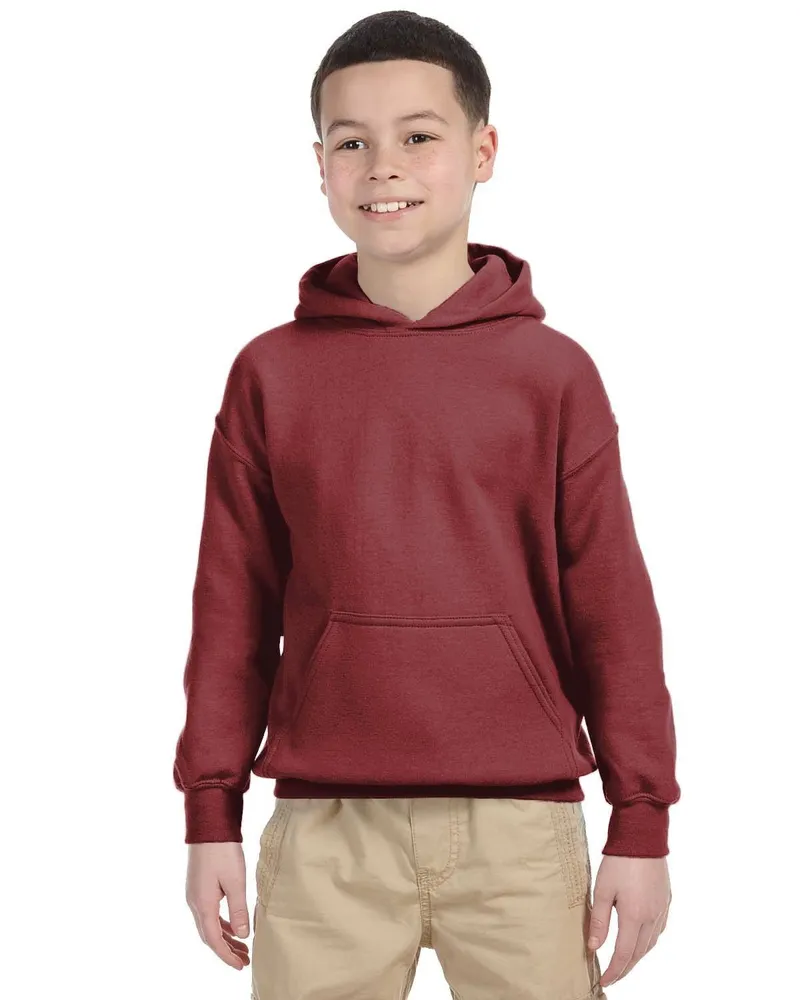 Gildan Youth Hoodie G185B in Maroon