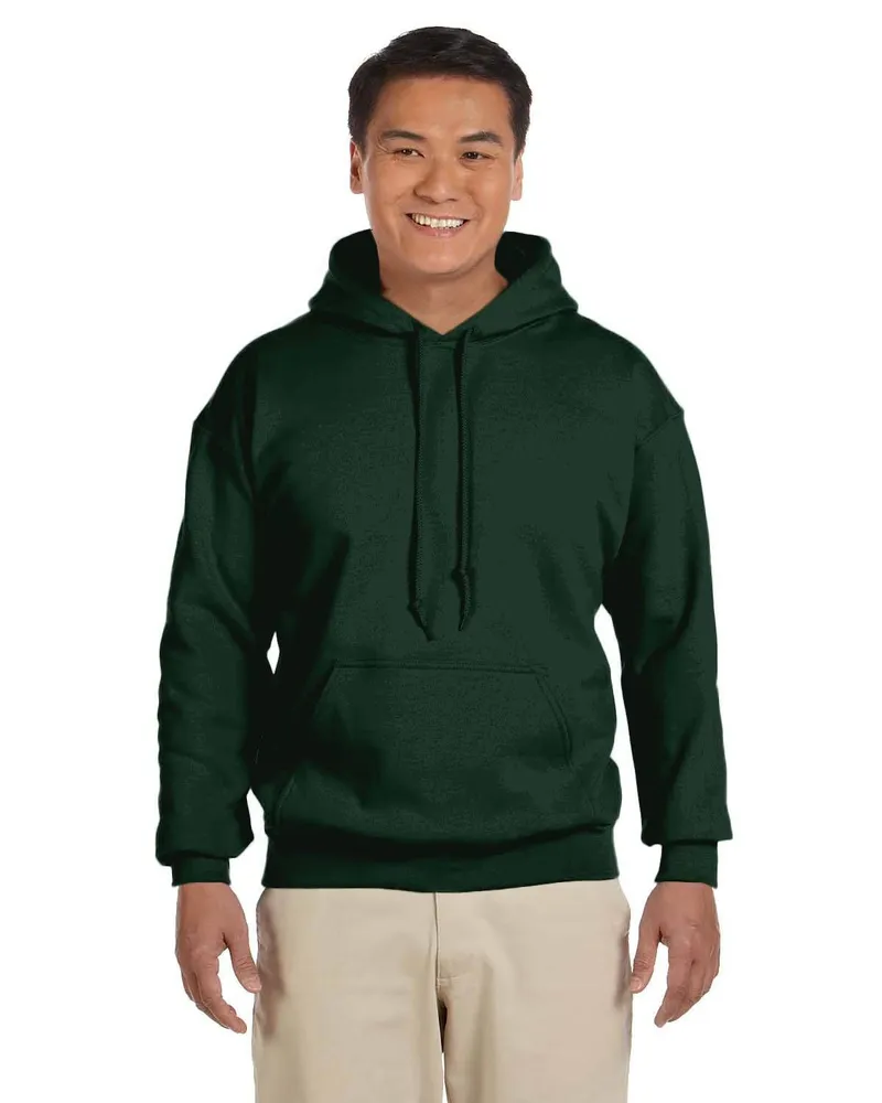 Gildan Adult Heavy Blend 50/50 Hood G185 in Forest Green
