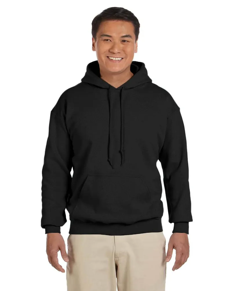 Gildan Adult Heavy Blend 50/50 Hood G185 in Black