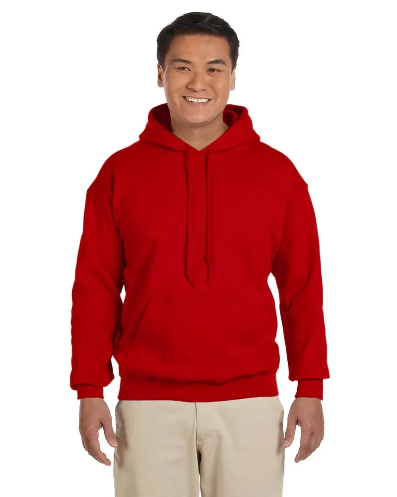 Gildan Adult Heavy Blend 50/50 Hood G185 in Red