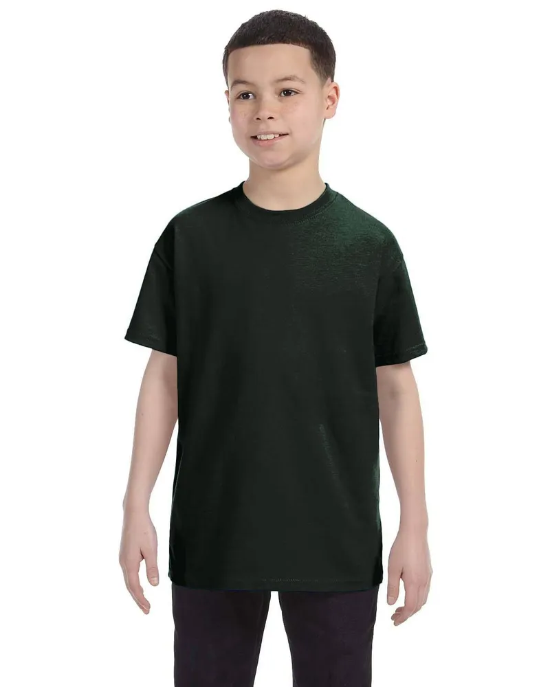 Gildan Youth Heavy Cotton T-Shirt G500B in Forest Green