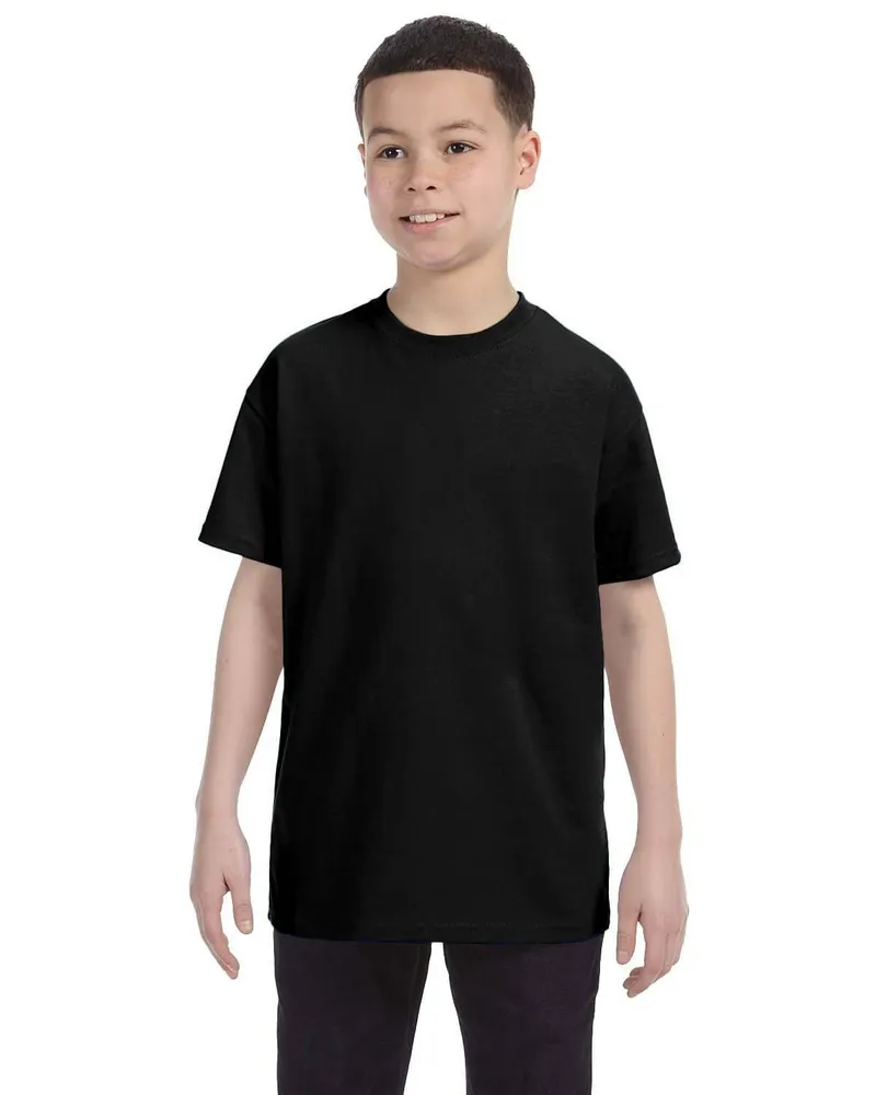 Gildan Youth Heavy Cotton T-Shirt G500B in Black