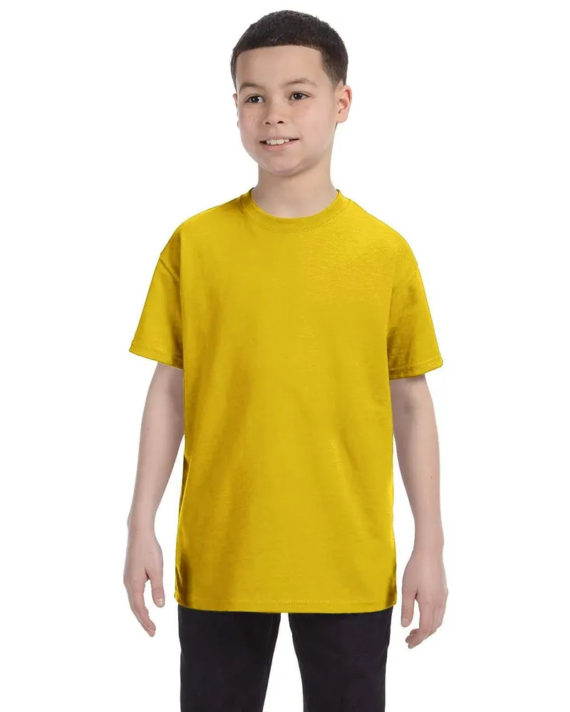 Gildan Youth Heavy Cotton T-Shirt G500B in Gold