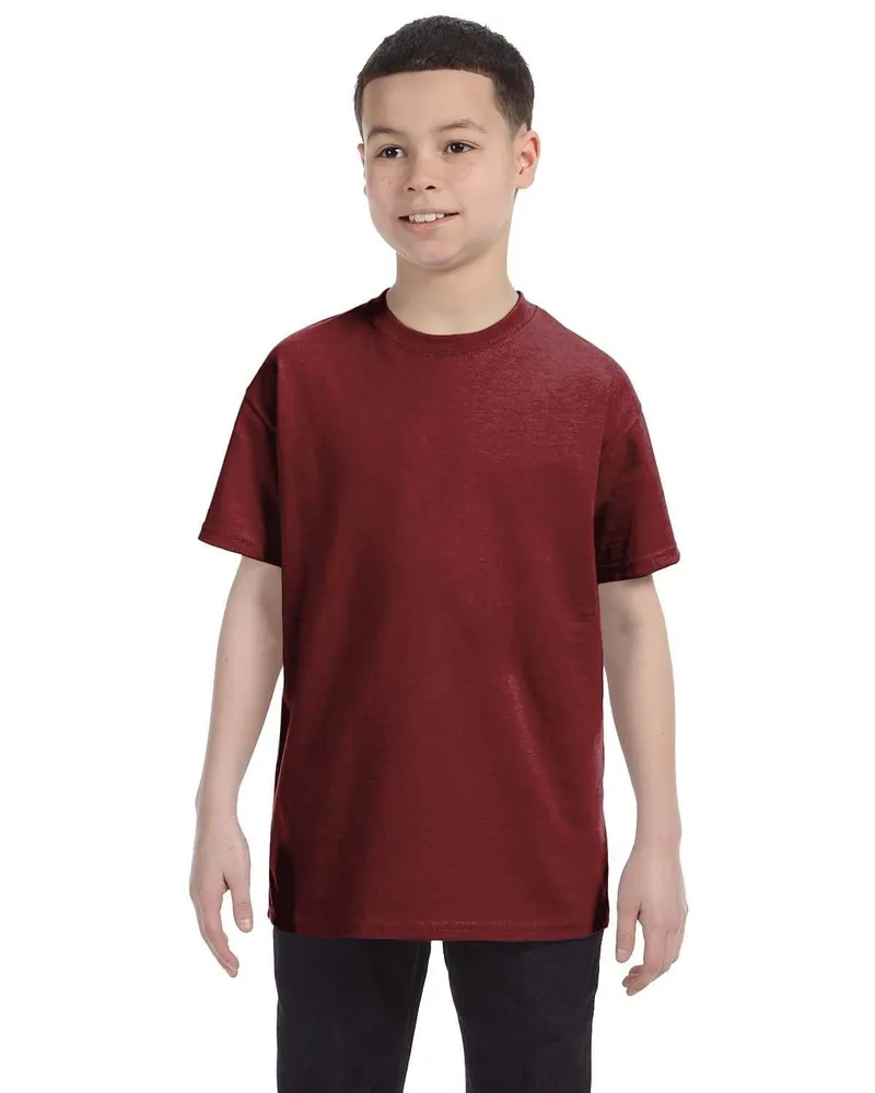 Gildan Youth Heavy Cotton T-Shirt G500B in Maroon