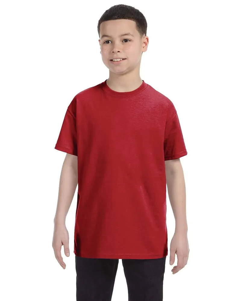 Gildan Youth Heavy Cotton T-Shirt G500B in Cardinal Red