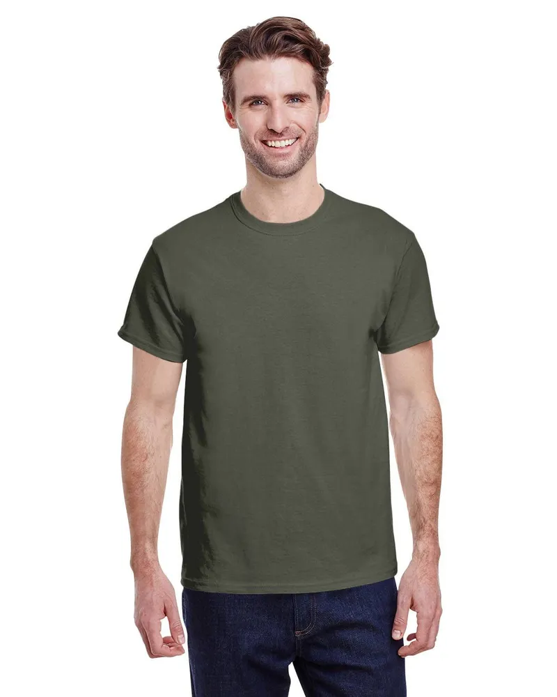 Gildan Adult Heavy Cotton T-Shirt G500 in Military Green