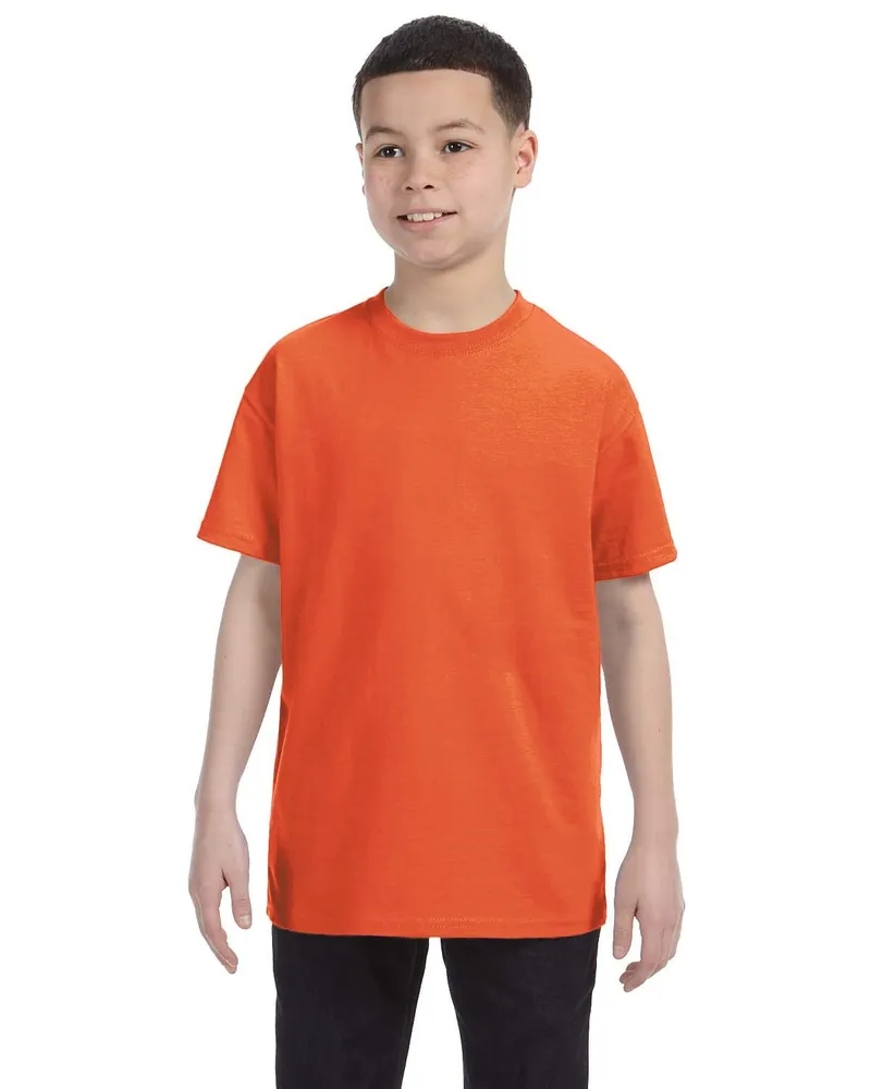 Gildan Youth Heavy Cotton T-Shirt G500B in Orange